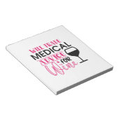 Bloc-note Le Cadeau Infirmière Échangera Des Conseils Médica (Incliné)