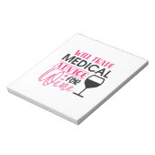 Bloc-note Le Cadeau Infirmière Échangera Des Conseils Médica (Tourné)