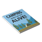Bloc-note Le camping me fait me sentir vivant Camping (Incliné)