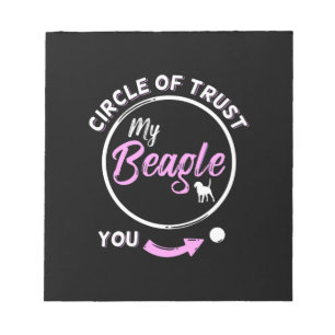 Bloc-note Le Cercle De Confiance Est Mon Chien Beagle