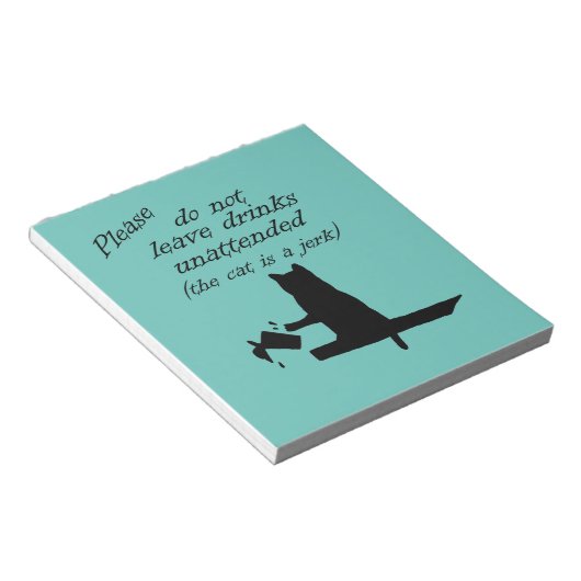 Bloc-note Le chat est un Jerk (Incliné)