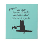 Bloc-note Le chat est un Jerk (Devant)