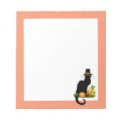 Bloc-note Le Chat Noir Thanksgiving and Pilgrim Turkey (Devant)