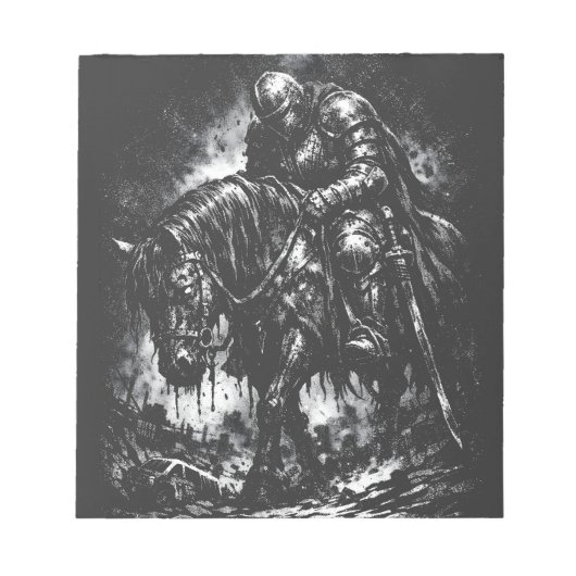 Bloc-note Le Chevalier Déchu par BurnsInHell (Devant)
