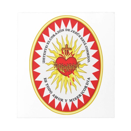 Bloc-note Le Coeur le plus sacré de Jésus (Devant)