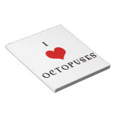 Bloc-note Le coeur original I Octopus (Incliné)