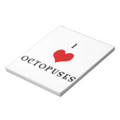 Bloc-note Le coeur original I Octopus (Tourné)