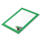 Bloc-note Le Conversation Noir Avec Arbre de Noël et Cadeaux (Incliné)