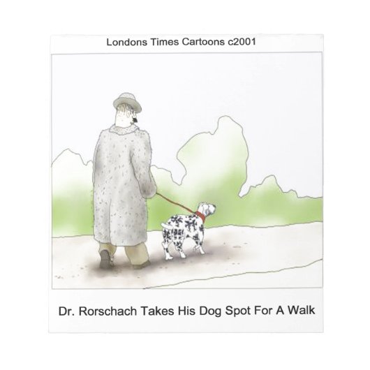 Bloc-note Le Dr Rorschach Emmène Spot Le Chien Se Promener C (Devant)