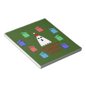 Bloc-note Le Fantôme des Cadeaux de Noël Drôle (Incliné)