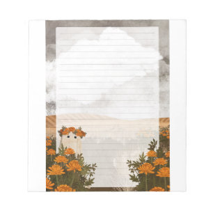 Bloc-note Le fantôme du chrysanthème timide - Papier à lettr