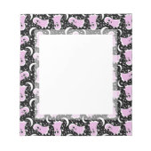 Bloc-note Le Fantôme rose devient Boo Drôle Halloween (Devant)