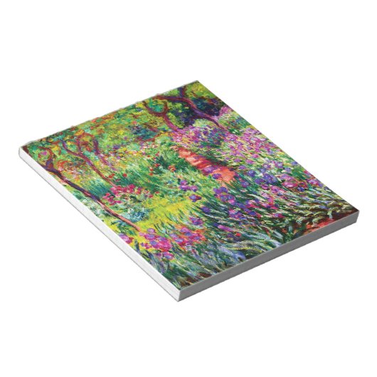 Bloc-note Le jardin d'Iris à Giverny par Claude Monet (Incliné)