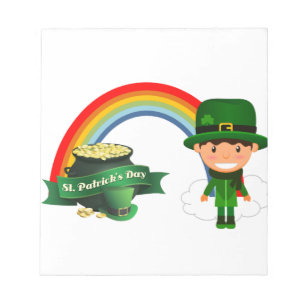 BLOC-NOTE LE JOUR DE ST PATRICK HEUREUX