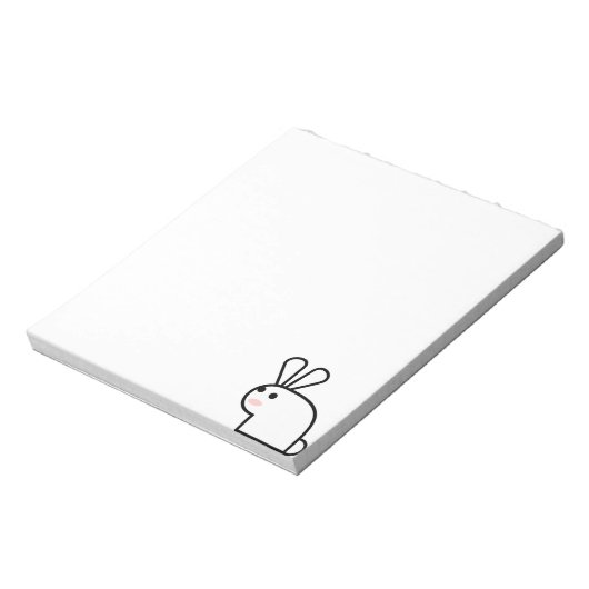 Bloc-note Le lapin blanc (Tourné)