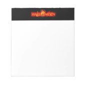 Bloc-note Le lettrage de SlipperyJoe's Halloween massivement (Devant)