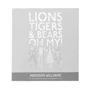 Bloc-note Le Magicien D'Oz™   Lions Tigres & Ours Oh Mon Die