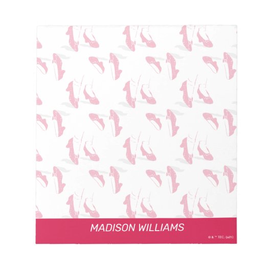 Bloc-note Le Magicien d'Oz™ | Motif Chaussons de Ruby™ (Devant)