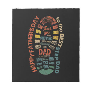 Bloc-note Le Meilleur Pas Papa Merci Pour Aller