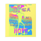 Bloc-note Le meilleur USA Hope Hillary forte ensemble (Devant)