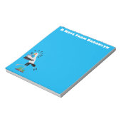 Bloc-note Le mignon secrétaire oiseau écrire des notes dessi (Tourné)