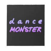 Bloc-note Le monstre de la danse (Devant)