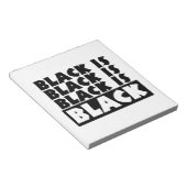 Bloc-note Le noir est noir (Incliné)