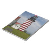 Bloc-note Le parc d'État du phare de West Quoddy Head est le (Tourné)