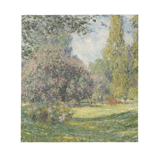 Bloc-note Le Parc Monceau - Claude Monet (Devant)
