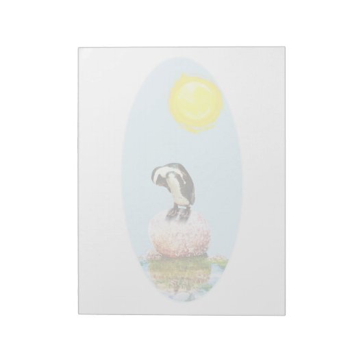 Bloc-note Le pingouin qui sieste dans le soleil (Tourné)