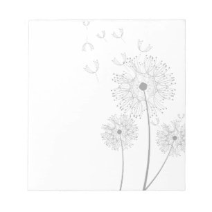Bloc-note Le pissenlit fleurit wedding shower romantique de