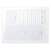 Bloc-note Le plan de projet du indépendant (Devant)