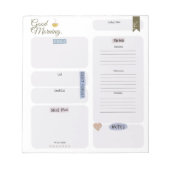 Bloc-note Le planificateur quotidien de routine du matin pro (Devant)