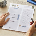 Bloc-note Le planificateur quotidien de routine du matin pro<br><div class="desc">Présentez The Productive Morning Routine Daily Planner, conçu pour vous aider à tirer le meilleur parti de votre matin afin que vous puissiez tirer le meilleur parti de votre journée! Ce téléavertisseur vous aide à commencer votre journée avec attention et intention en vous invitant à dresser la liste de vos...</div>