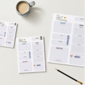 Bloc-note Le planificateur quotidien de routine du matin pro