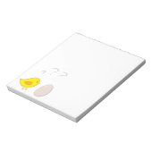 Bloc-note Le poulet ou l'oeuf mignon dessin animé de Pâques (Tourné)