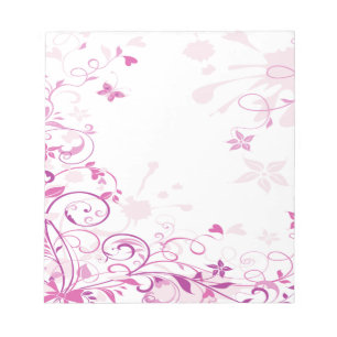 Bloc-note Le pourpre tourbillonne des fleurs