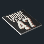 Bloc-note Le président Trump Vance Vintage Trump remporte la<br><div class="desc">Le président Trump Vance Vintage Trump remporte l'investiture</div>