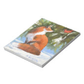 Bloc-note Le renard et le cardinal (Tourné)
