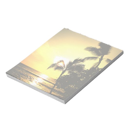 Bloc-note Le rivage de la plage tropicale (Tourné)