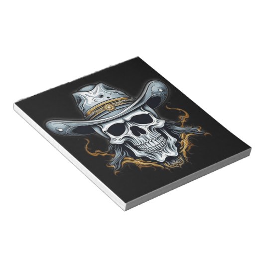 Bloc-note Le squelette cowboy (Incliné)