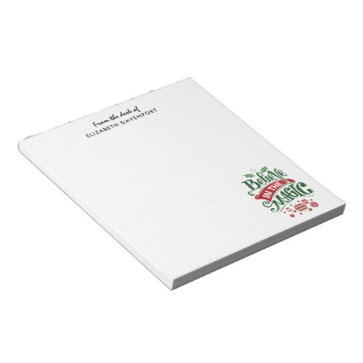 Bloc-note Le Typographe du Magic Christmas (Incliné)