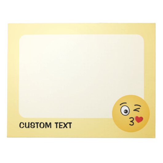 Bloc-note Le visage Jetant un baiser (Devant)