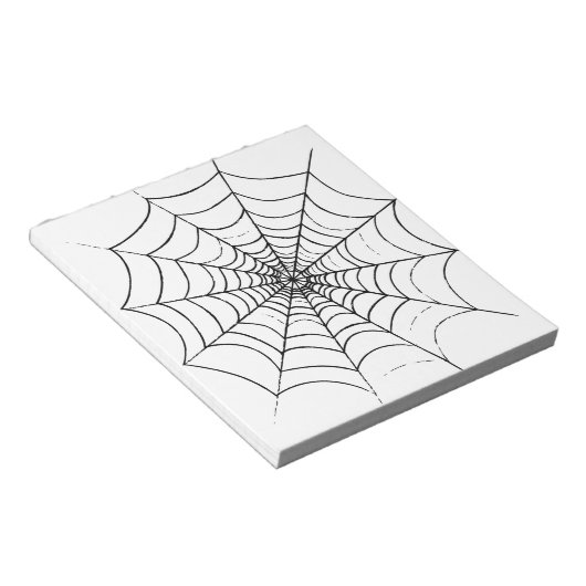 Bloc-note Le Web d'un simple araignée (Incliné)