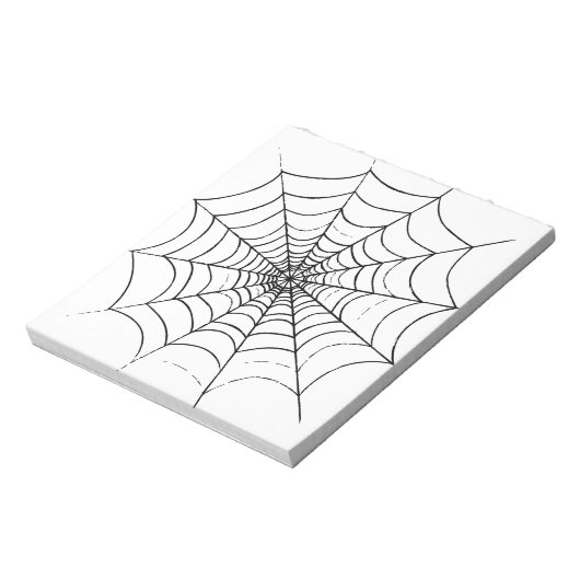 Bloc-note Le Web d'un simple araignée (Tourné)