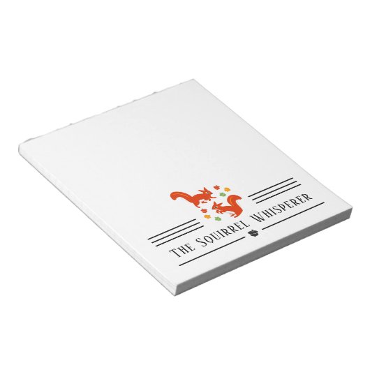Bloc-note Le Whisperer d'écureuil (Incliné)