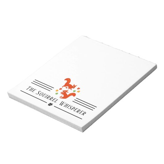 Bloc-note Le Whisperer d'écureuil (Tourné)