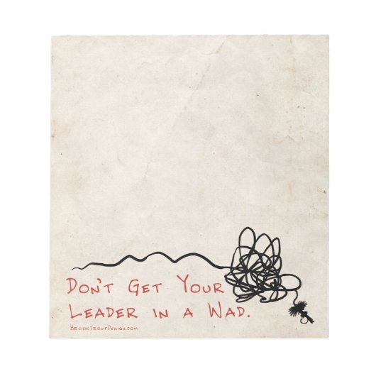 Bloc-note Leader de la pêche à la mouche (Devant)