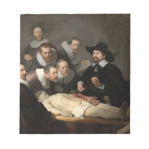 Bloc-note Leçon d'anatomie Dr Nicolaes Tulp Rembrandt
