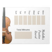 Bloc-note Leçons sur les instruments de musique Fiche pratiq (Devant)